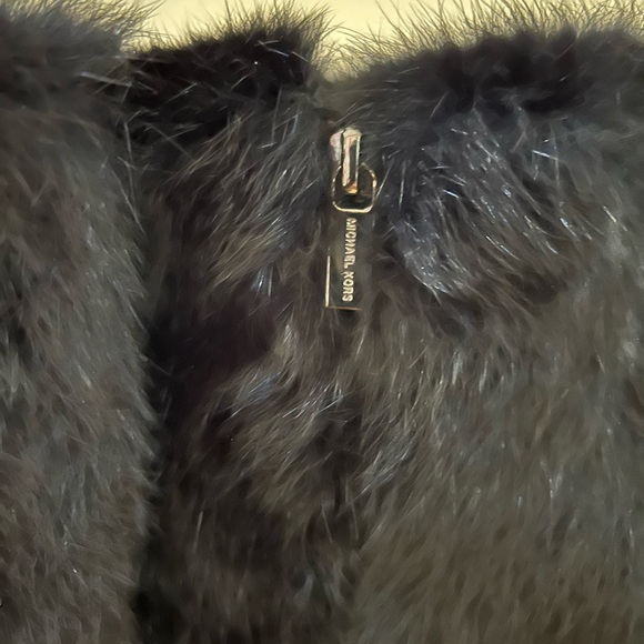 Michael kors suede bootie, faye booties, black faux fur bootie, stiletto heel - Picture 9 of 11